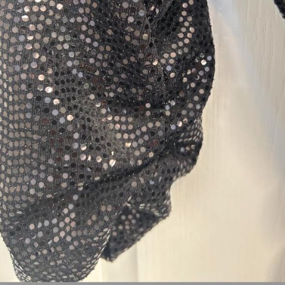 ZARA Black Sequin dress - NEW Small - Picture 5 of 6